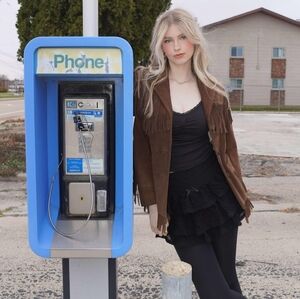 Vintage Fringe Suede Schott jacket size 12 Brown Schott NYC  Jacket 70s 80s
